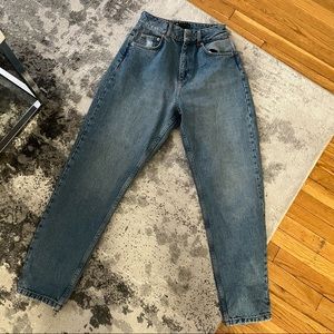 ASOS Petite High Waisted Slouch Jeans